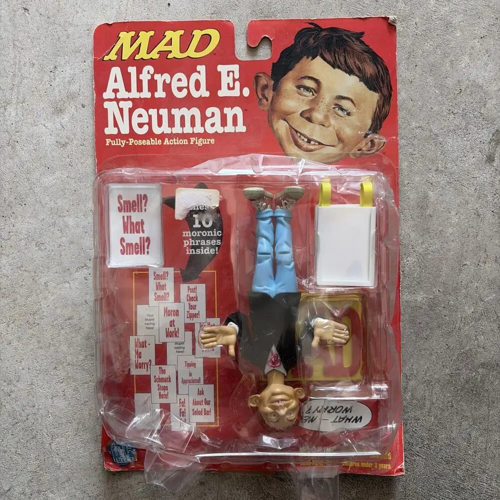 DC Direct MAD Magazine Alfred E. Neuman Action Figure - New Sealed 1998 Vintage